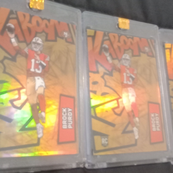 Brock Purdy RC Legacy Kaboom Refractor card!! - Picture 3 of 5